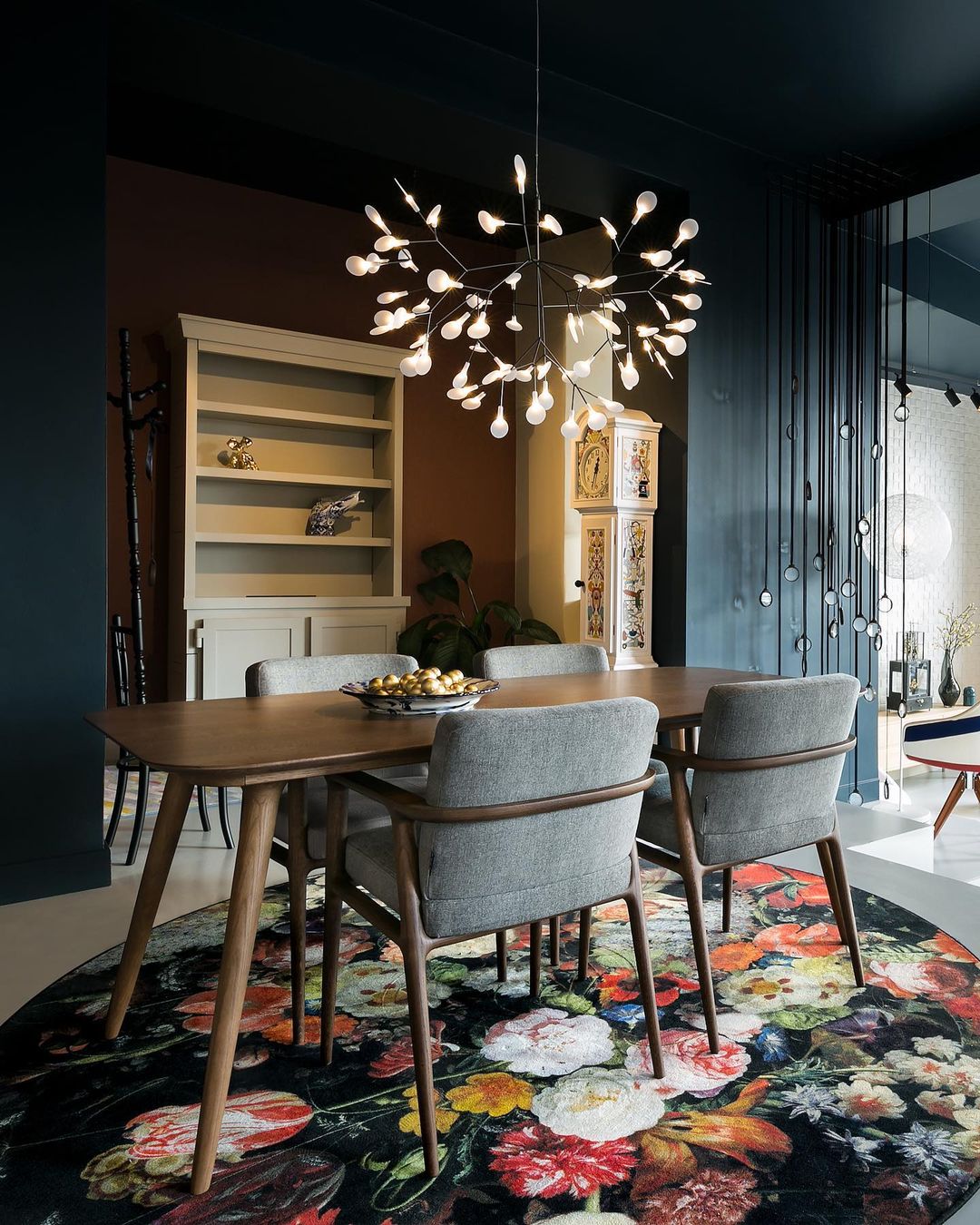 Black Heracleum Chandelier