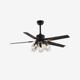 Glass Ball Ceiling Fan light