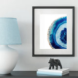 Blue Agate Poster Wall Art