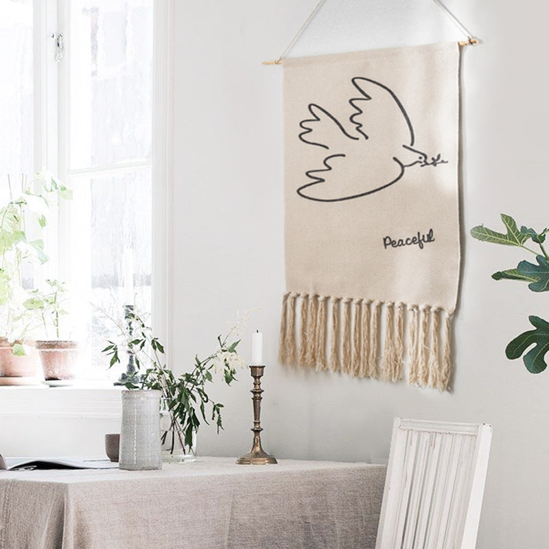 Boho Hanging Tapestry Fabric Home Decoration Accessories Watt-hour Meter Box Cover Dormitory Hotel Wall Hanging Blanket Decor