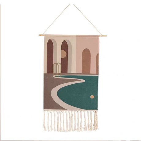 Boho Hanging Tapestry Fabric Home Decoration Accessories Watt-hour Meter Box Cover Dormitory Hotel Wall Hanging Blanket Decor