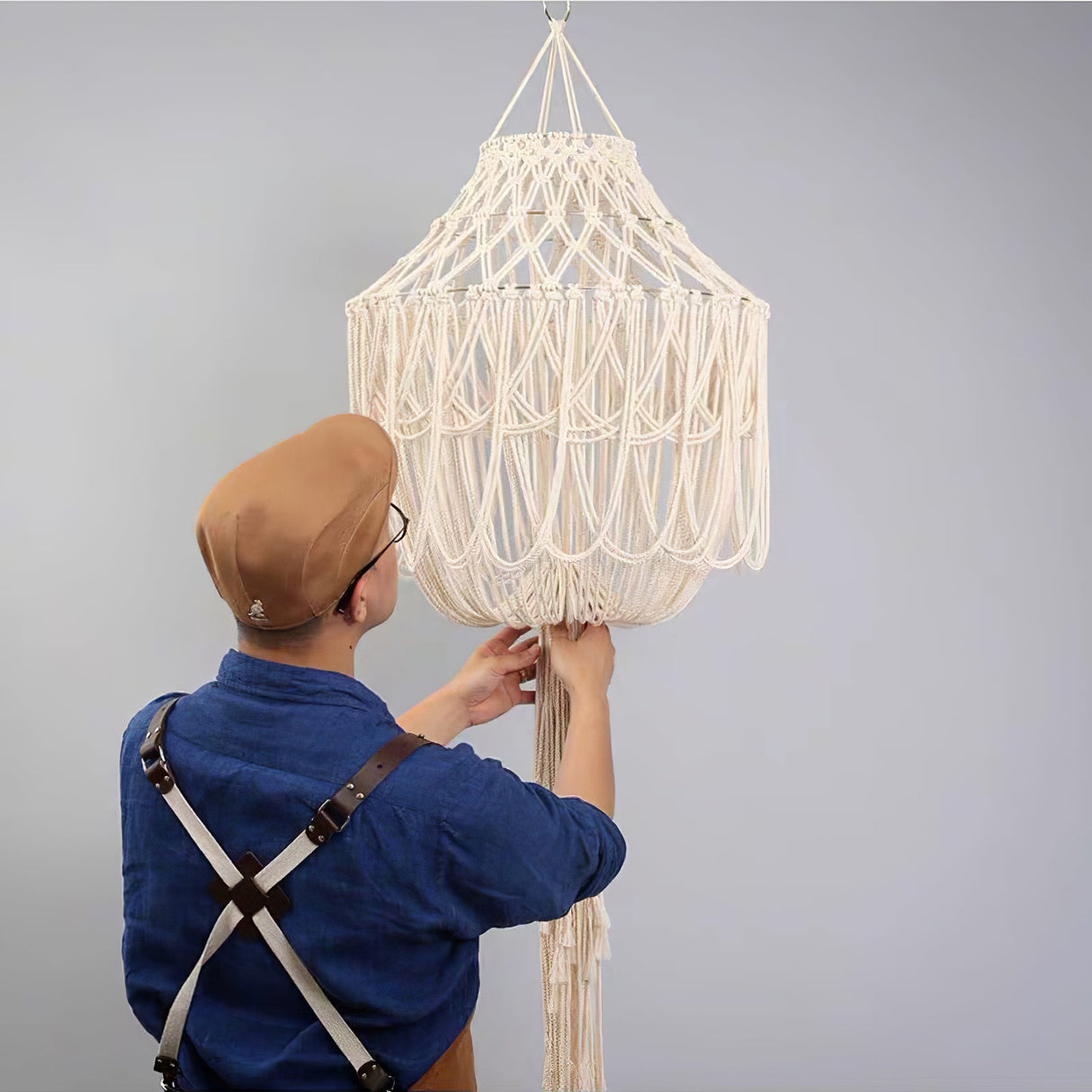 Boho Fringe Chandelier