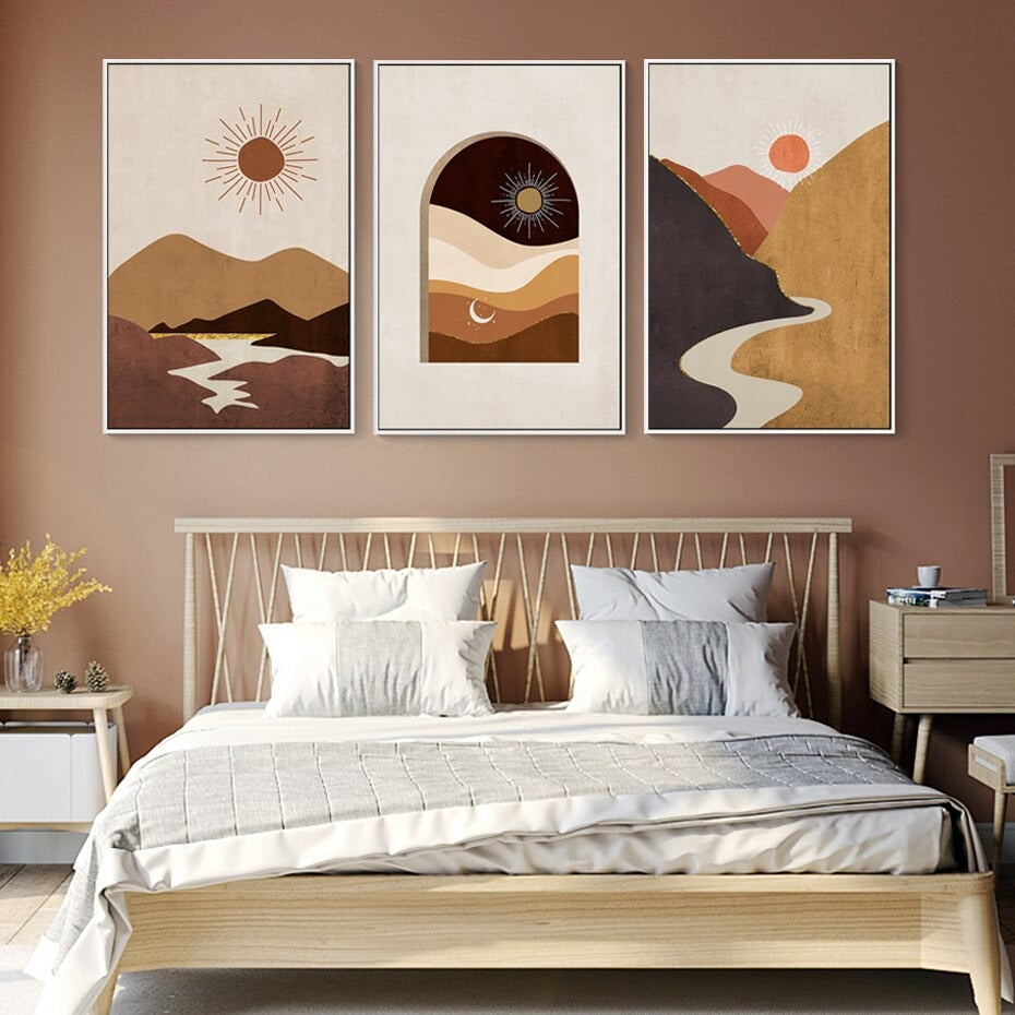 Boho Mountain Canvas Prints