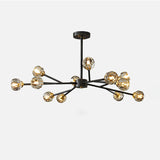Crystal Ball Round Cluster Chandelier