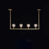 Crystal Ball Linear Chandelier