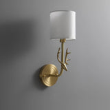 Brass Deer Head Wall Light