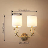 Brass Deer Head Wall Light