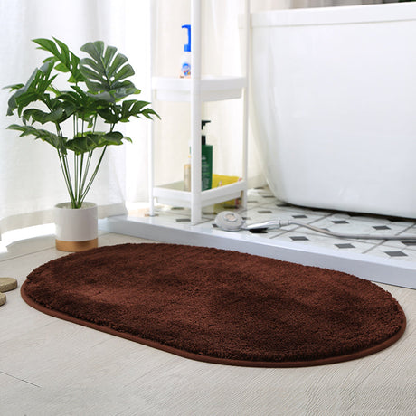 Feblilac Semicircle Solid Color Tufted Bath Mat, Multiple Sizes