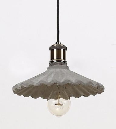 Presto Concrete Fluted Pendant Light