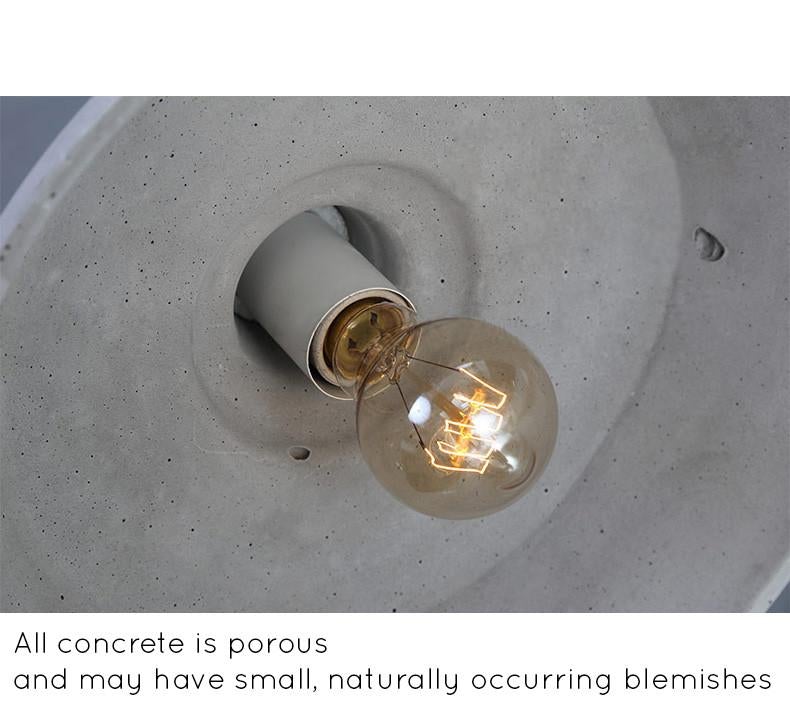 Allegro Concrete Dome Pendant Light