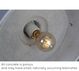 Allegro Concrete Dome Pendant Light