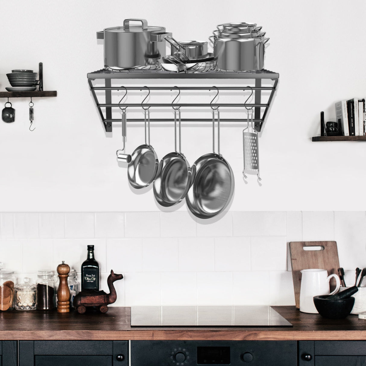 3-Tier Mounted Hanging Pot Rack