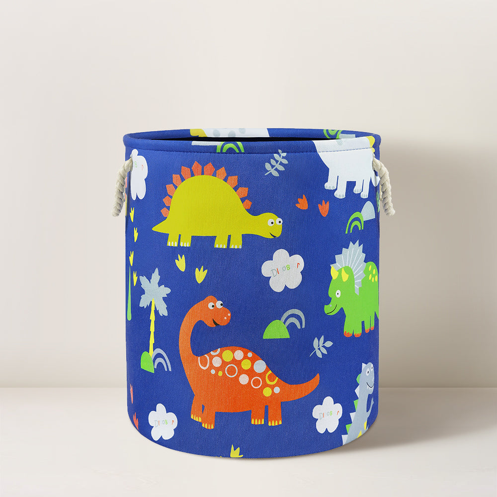 Blue Dinosaur Laundry Basket