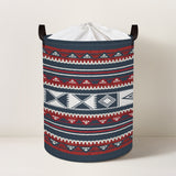 Red Stripe Collapsible Laundry Hamper