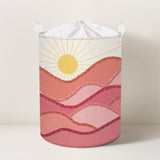 Pink Sun Collapsible Laundry Hamper