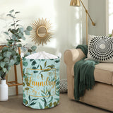 Tropical Plants Collapsible Laundry Hamper