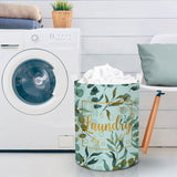 Tropical Plants Collapsible Laundry Hamper