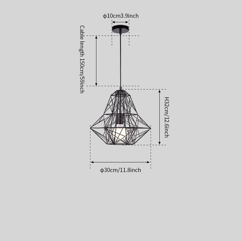 Cage Light Frame Pendant
