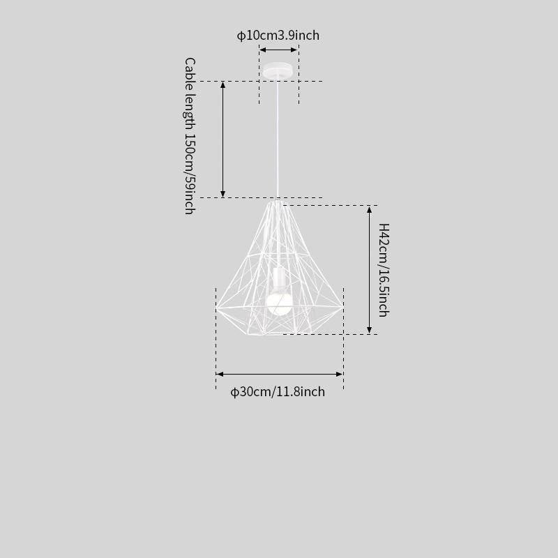 Cage Light Frame Pendant