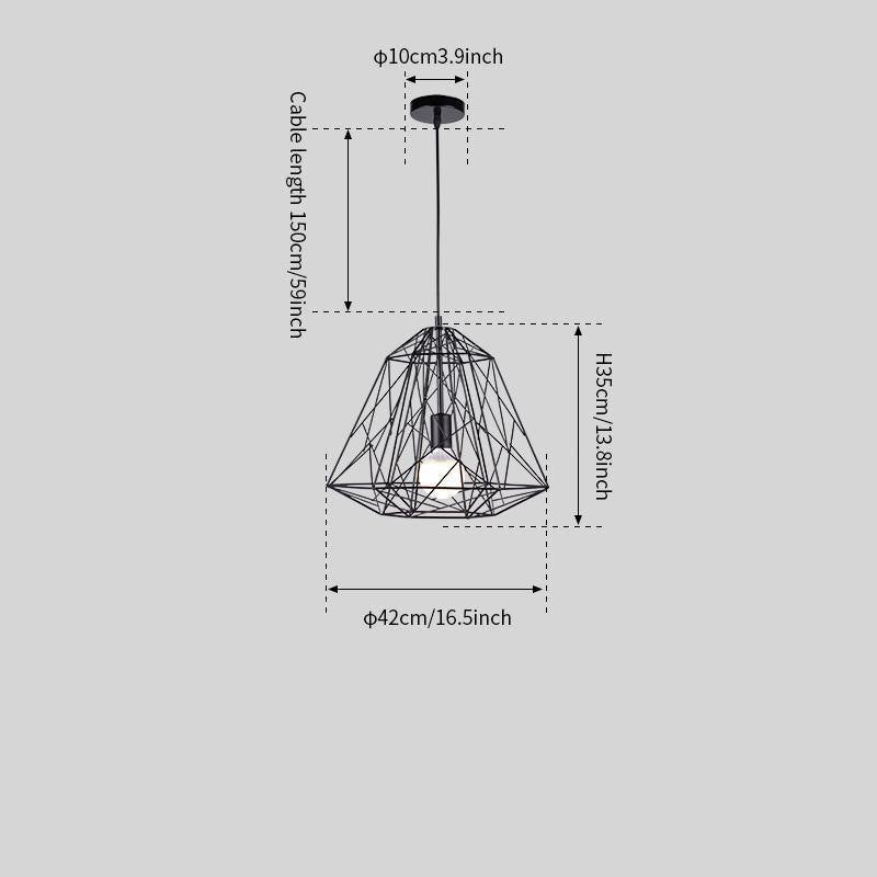 Cage Light Frame Pendant