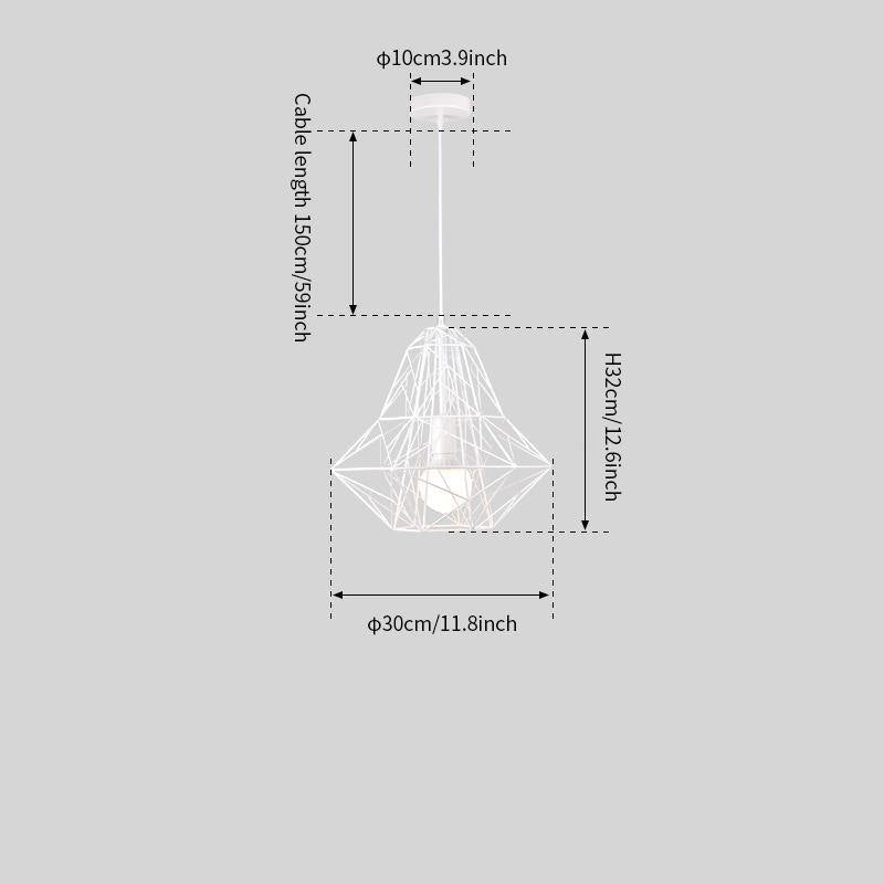 Cage Light Frame Pendant