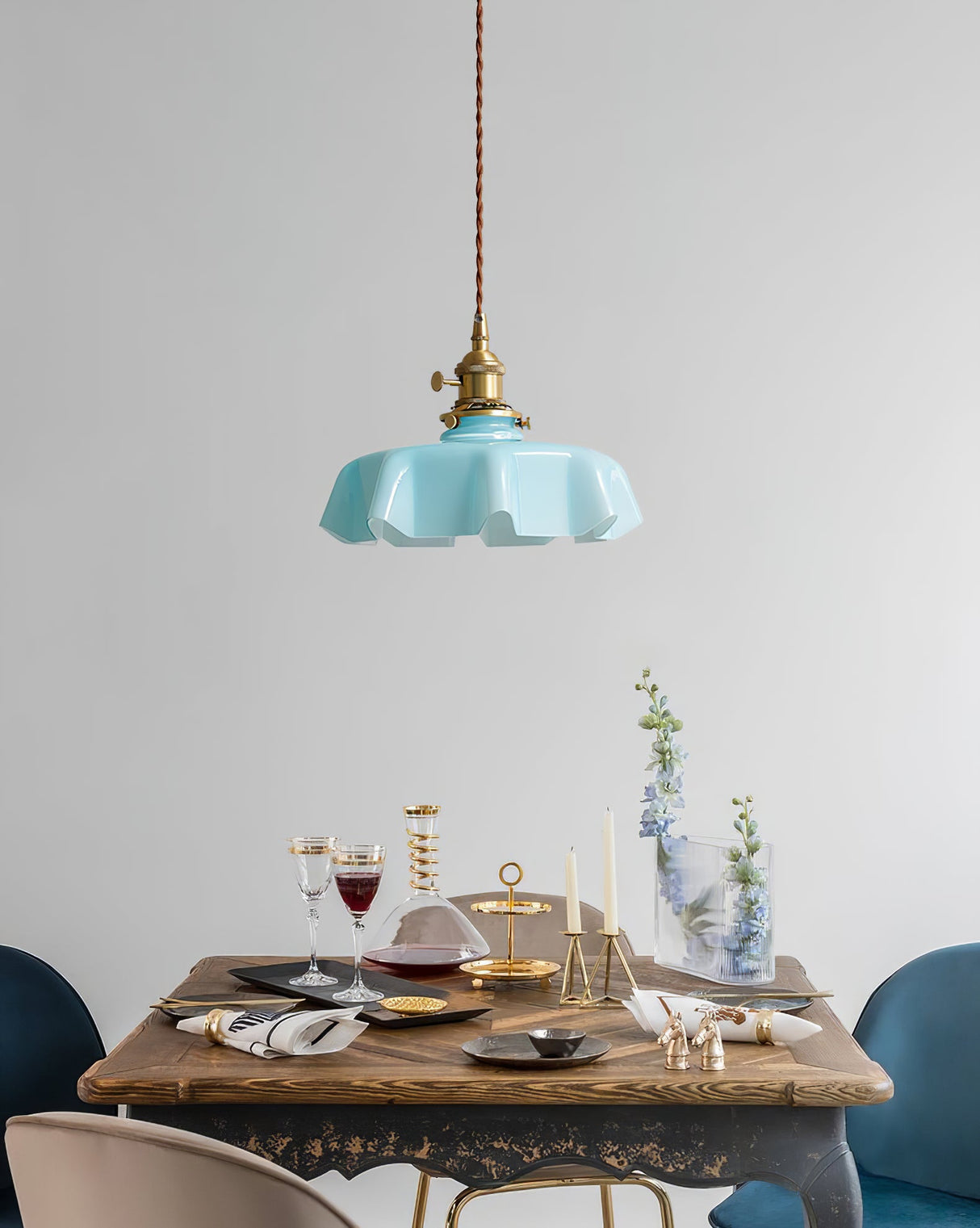 Mint Green French Pendant Lamp