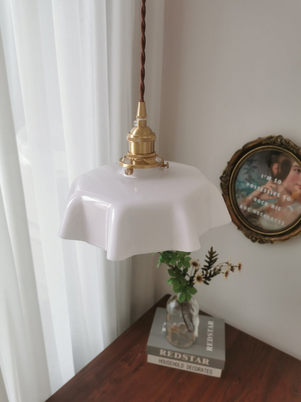 Mint Green French Pendant Lamp