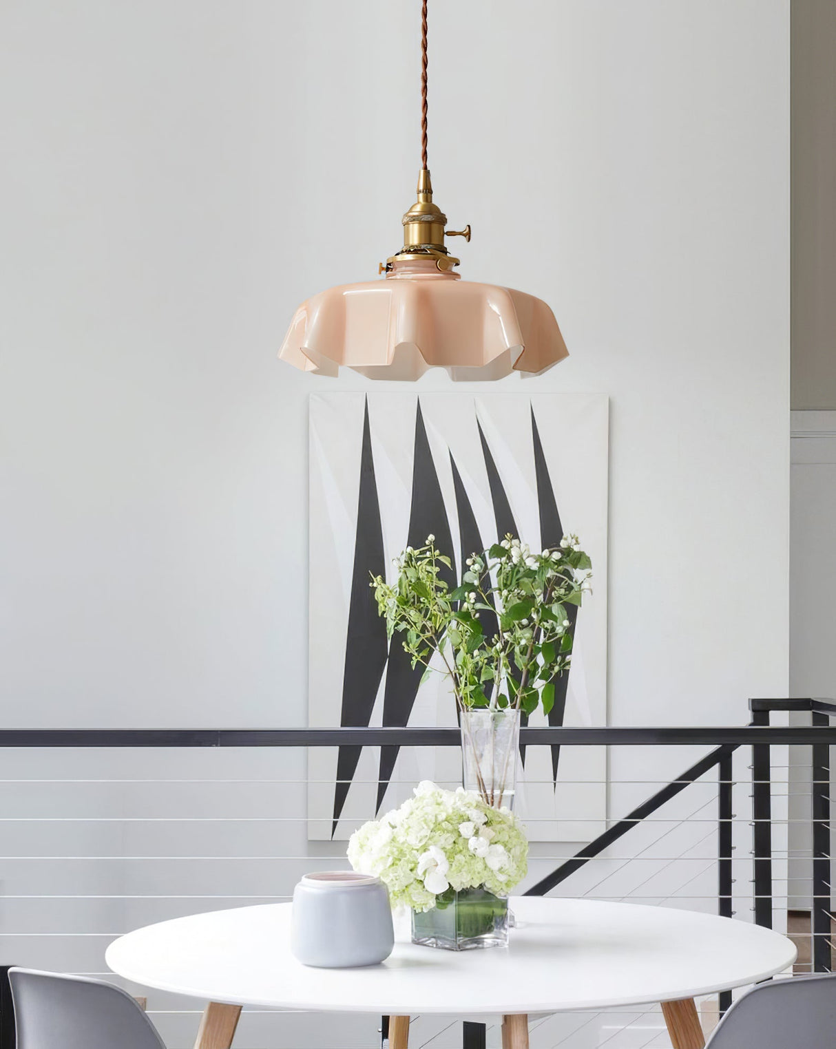 Mint Green French Pendant Lamp