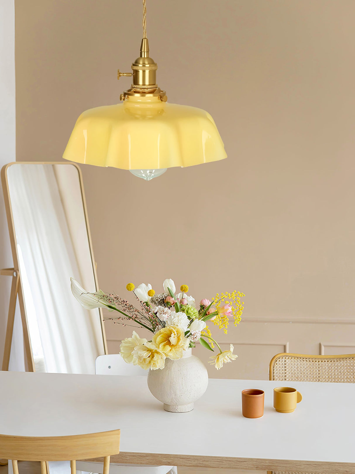Mint Green French Pendant Lamp