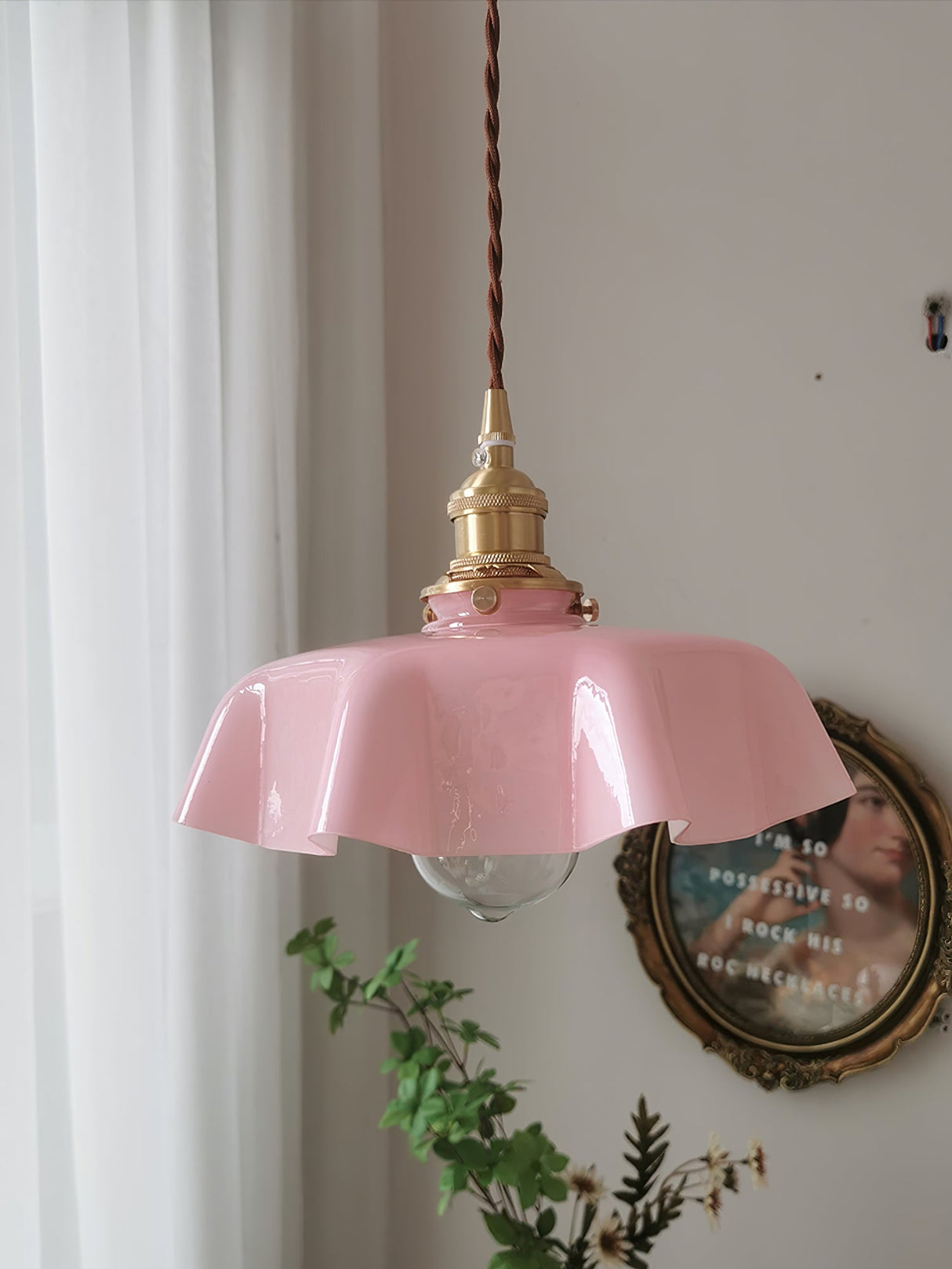 Mint Green French Pendant Lamp