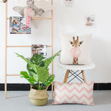 Pink Cushion Decoration Giraffe Koala Zebra Balloon Throw Pillow
