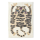 Carton Tiger Orange Ground Bedroom Mat