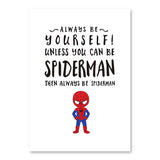 Kids Cartoon Superhero Batman Superman Wall Art Poster Print