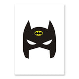 Kids Cartoon Superhero Batman Superman Wall Art Poster Print