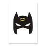Kids Cartoon Superhero Batman Superman Wall Art Poster Print