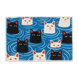 Cat in Water Bath Mat