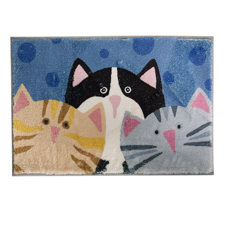 Cats Watching Bath Room Mat