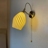 Ceramic Ribbed Wall light