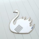 Children Decorative Mirror Baby Room Rabbit Bowknot Wall Frame Creative Home Art Decoration