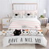 Cartoon Cat Bedding Set