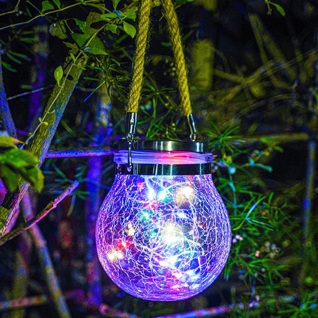 Solar Crack Glass Light