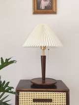 Cone Pleated Fabric Table Lamp