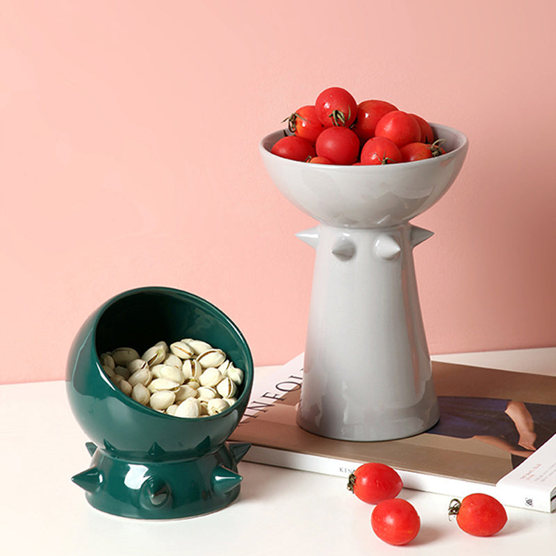 Modern Spiky Ceramic Fruit Snack Bowl Ornaments