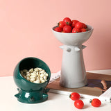 Modern Spiky Ceramic Fruit Snack Bowl Ornaments