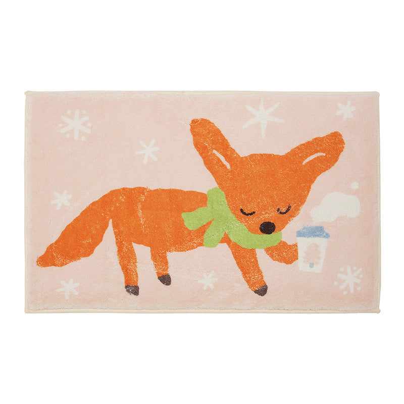 Christmas Fox Bath Mat