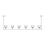 Crystal Ball Linear Chandelier