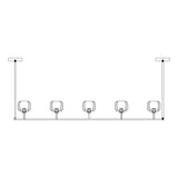 Crystal Ball Linear Chandelier