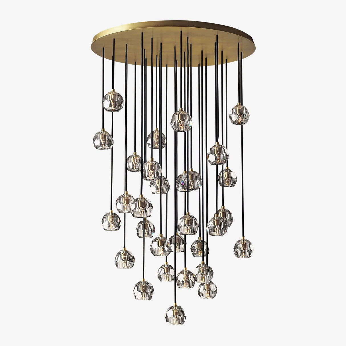 Crystal Ball Cluster Chandeliers