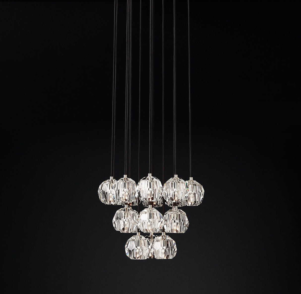 Crystal Ball Cluster Chandeliers