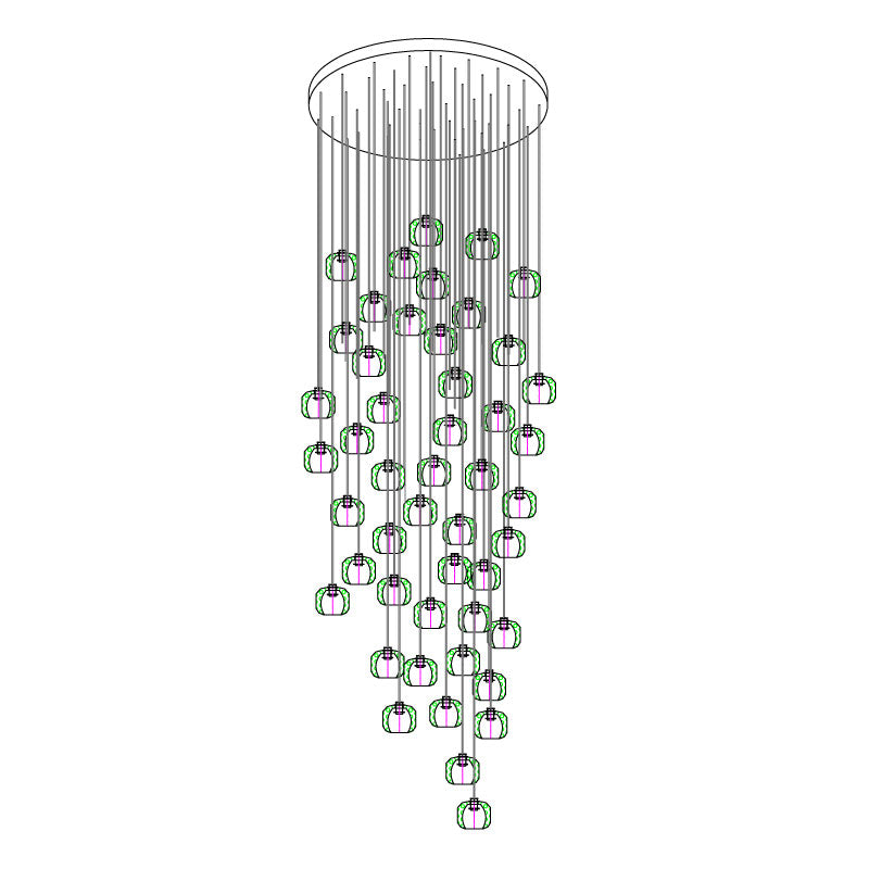 Crystal Ball Cluster Chandeliers